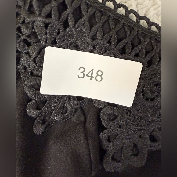 Mudd black halter top crochet detail size XL preowned festival boho - Picture 5 of 6